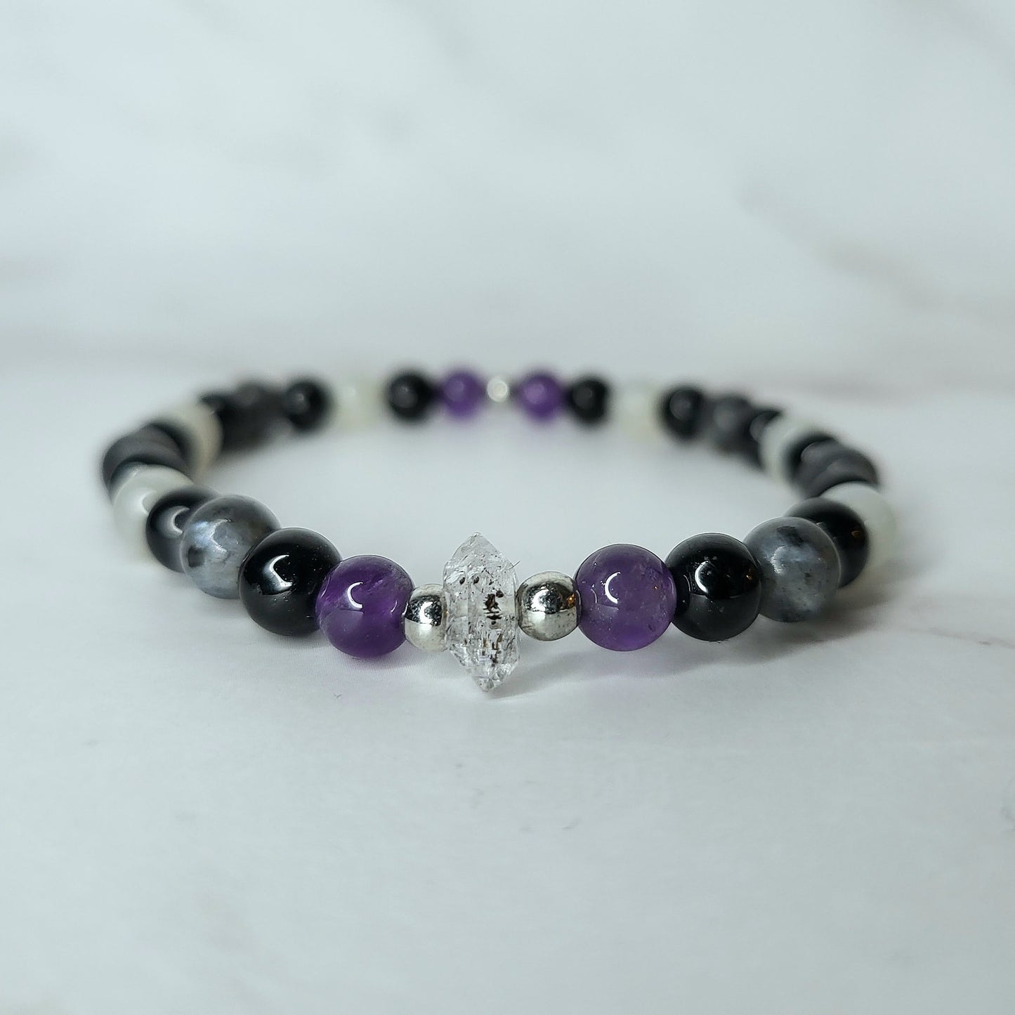 Witch's Ward Crystal Bracelet - Psychic amplification and protection
