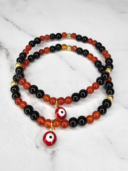 Evil Eye Reversal Crystal Bracelet - Protection and Negative Energy Reversal