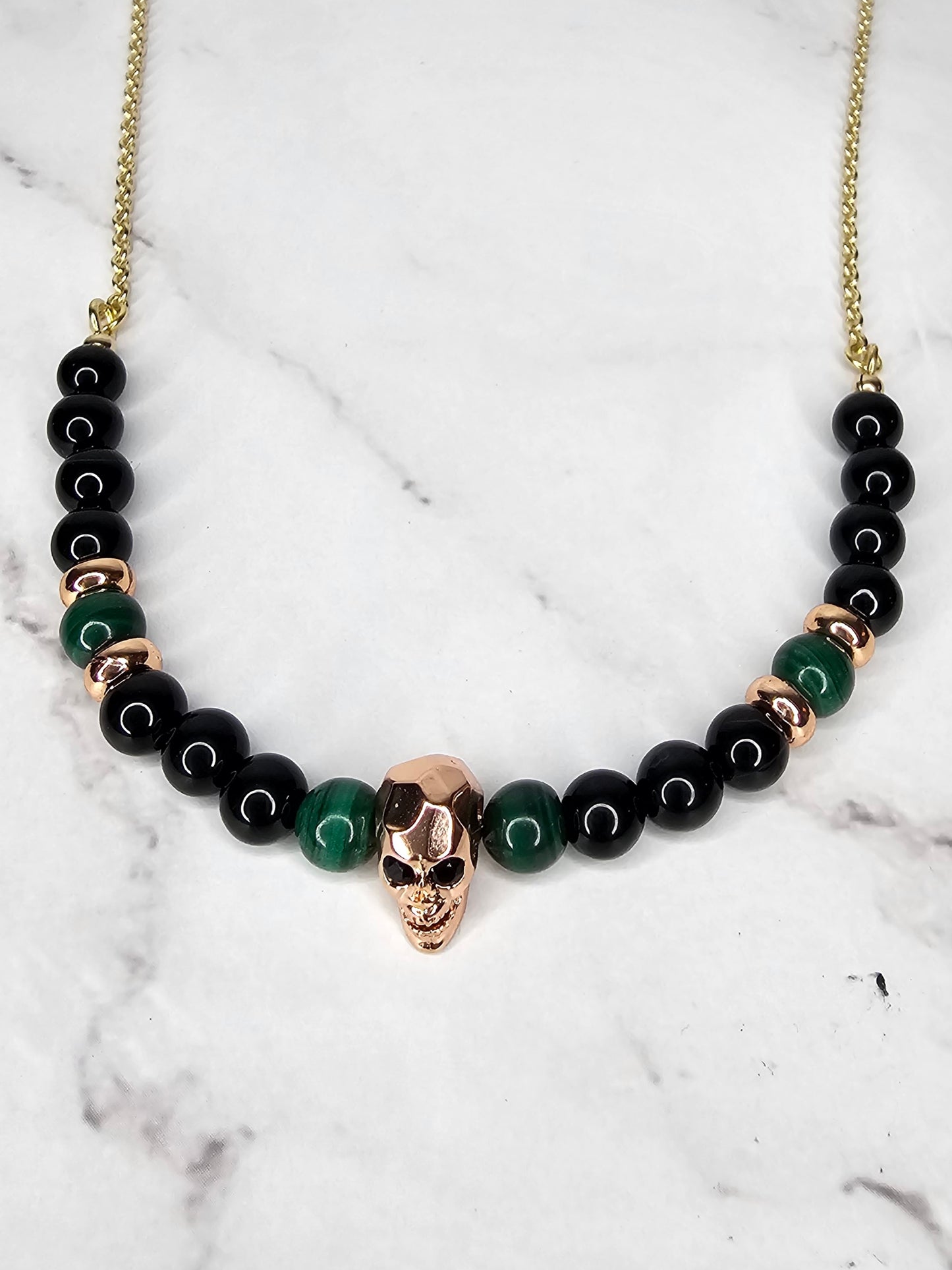 Crystal Guard Crystal Necklace - Protection and Protection from Spirits - 18" Gold Filled Chain