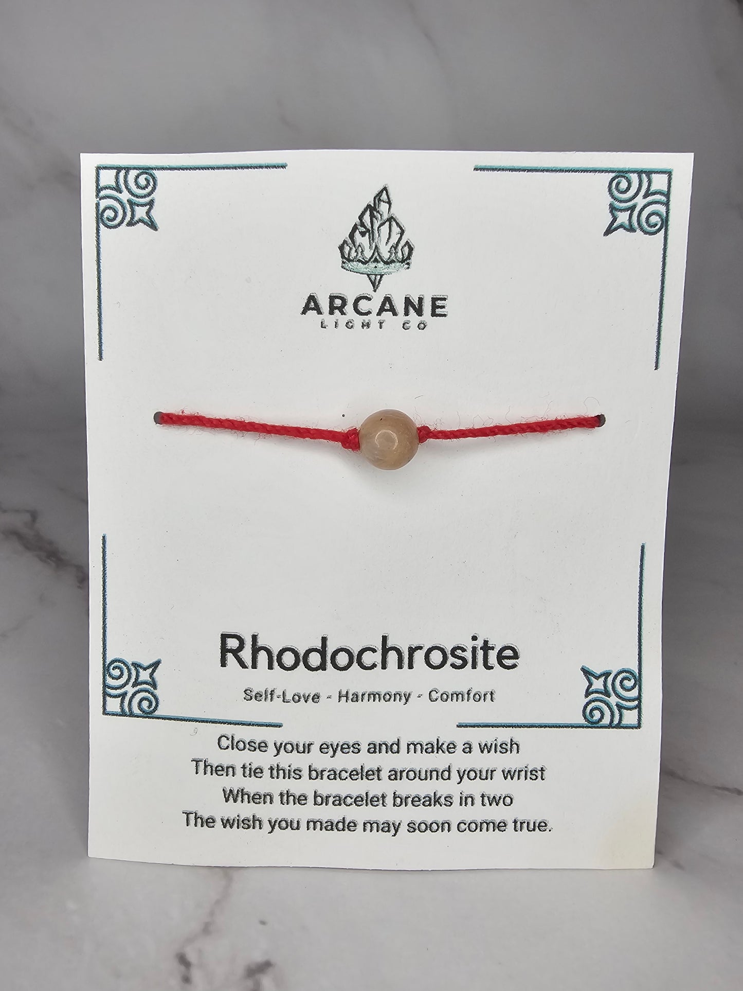 Arcane Wish Bracelet - Rhodochrosite
