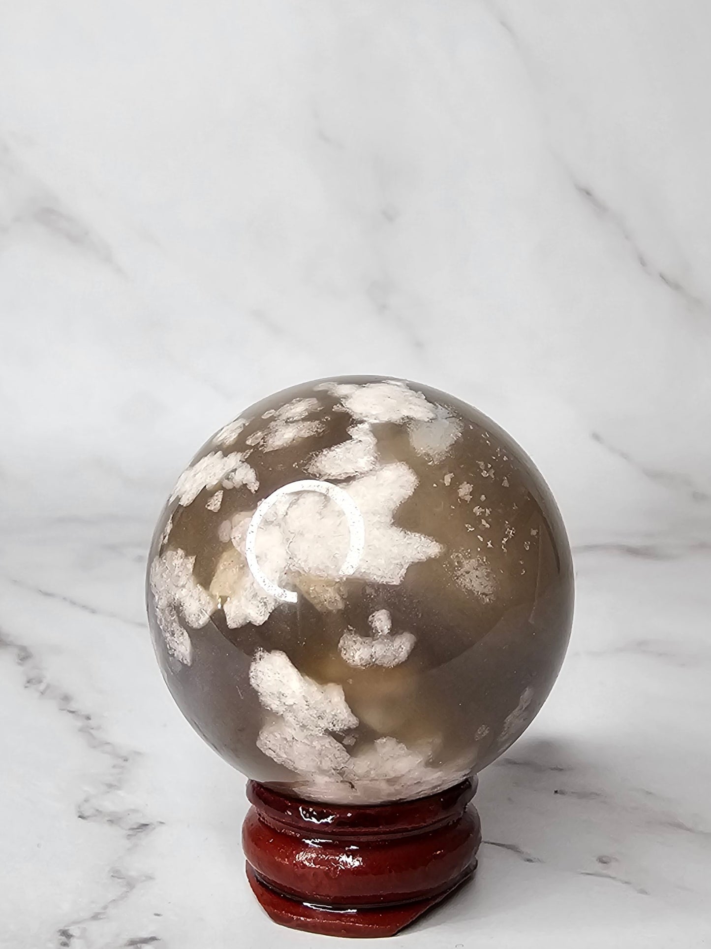 Flower Agate Sphere