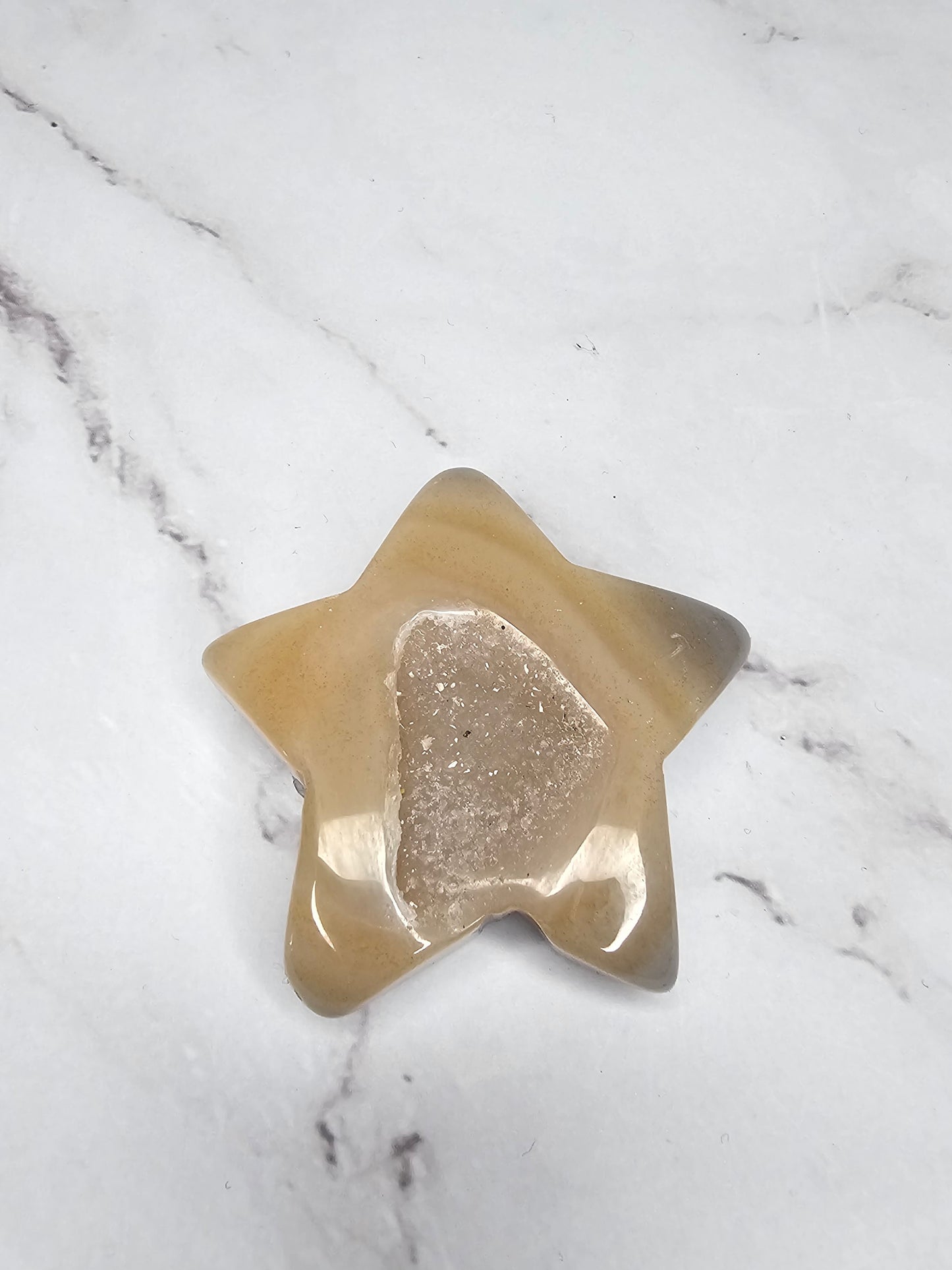 Druzy Agate Crystal Star