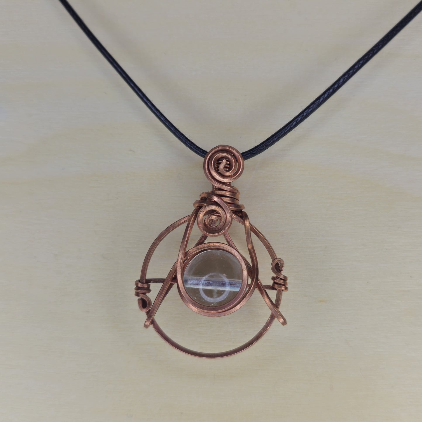 Arcane Circle - Clear Quartz Pendant - Wire Wrapped