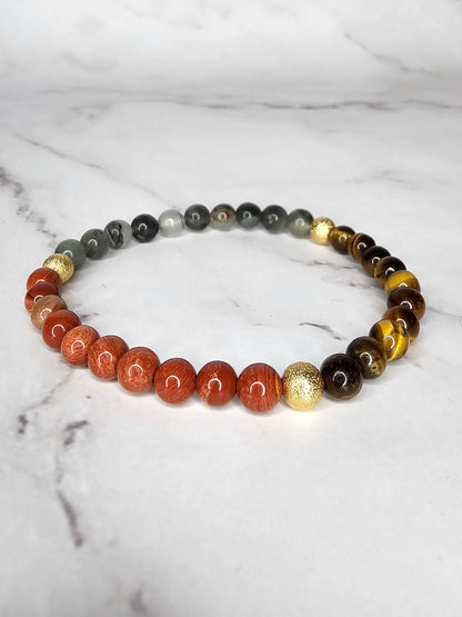 Grasp of Virtus - Crystal Bracelet of Bravery and Courage