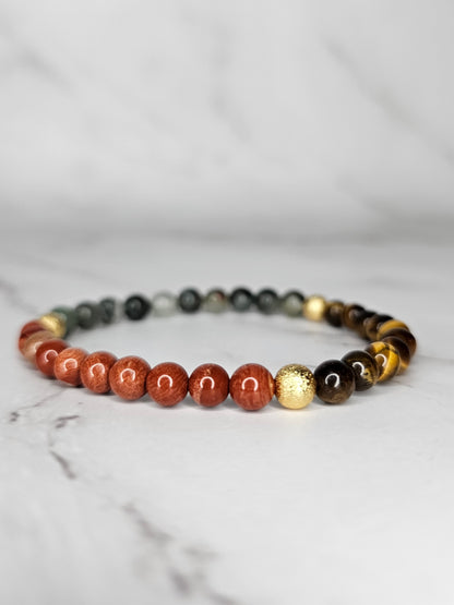 Grasp of Virtus - Crystal Bracelet of Bravery and Courage