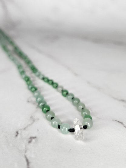 Arcane Elevation - Aventurine - Adjustable Beaded Necklace