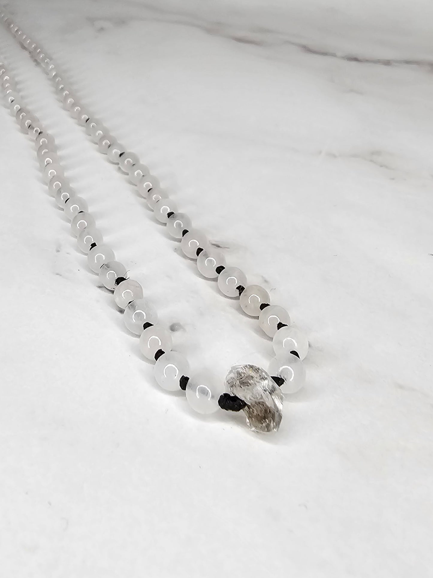 Arcane Elevation - Rose Quartz - Adjustable Beaded Necklace