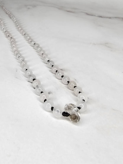 Arcane Elevation - Rose Quartz - Adjustable Beaded Necklace