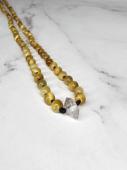 Arcane Elevation - Golden Tiger Eye - Adjustable Beaded Necklace