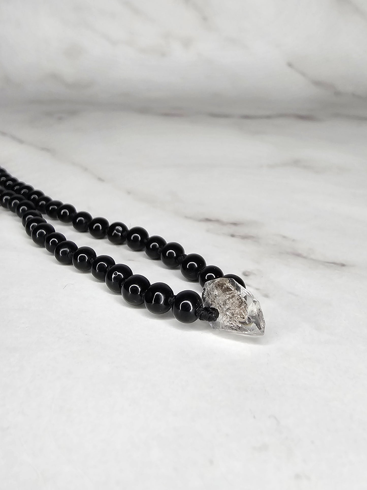 Arcane Elevation - Black Onyx - Adjustable Beaded Necklace