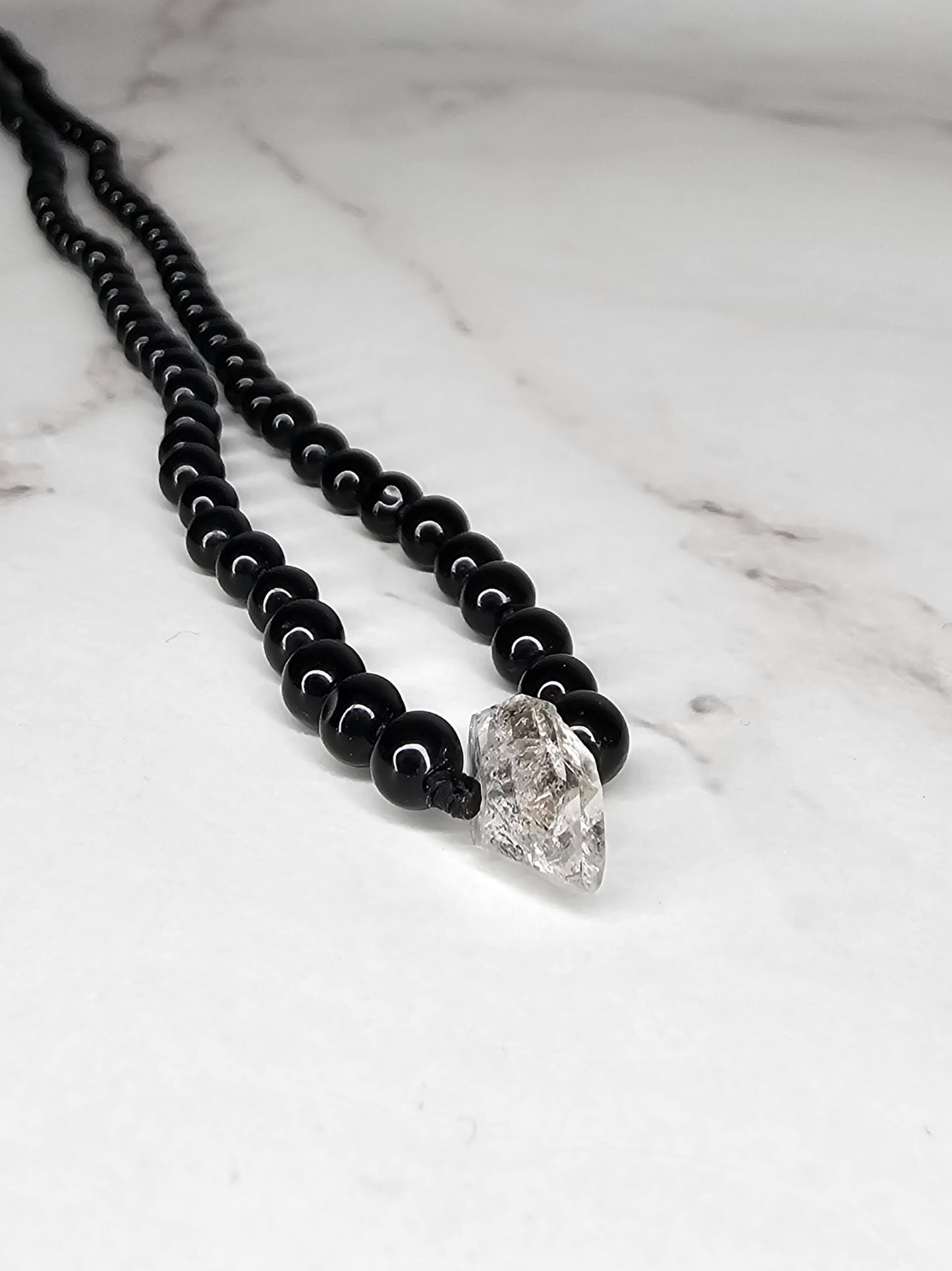 Arcane Elevation - Black Onyx - Adjustable Beaded Necklace