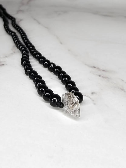Arcane Elevation - Black Onyx - Adjustable Beaded Necklace