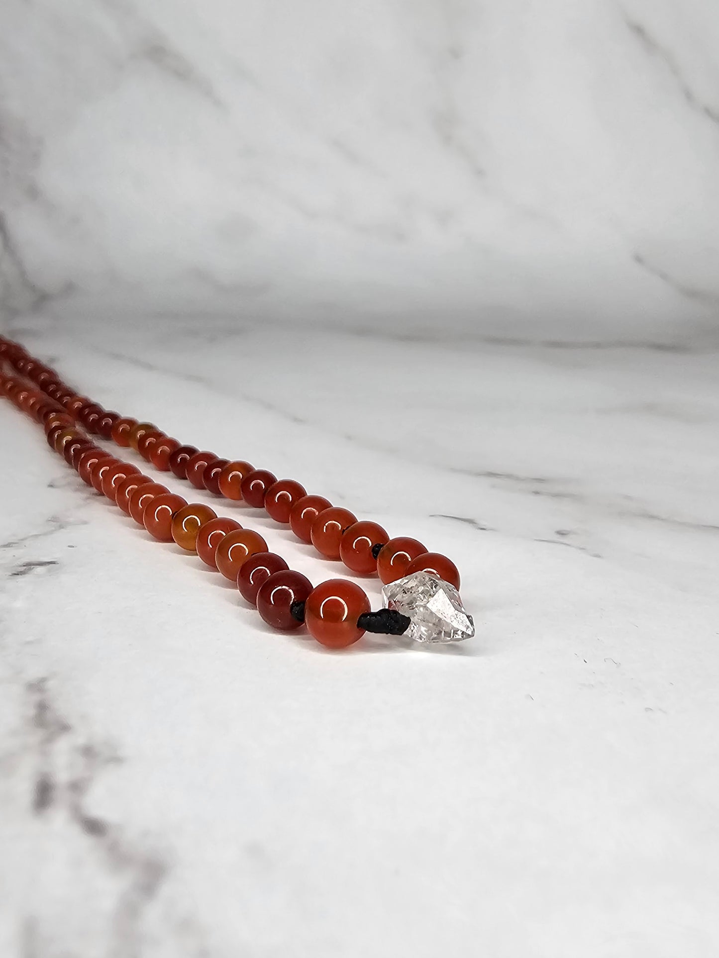 Arcane Elevation - Carnelian - Adjustable Beaded Necklace
