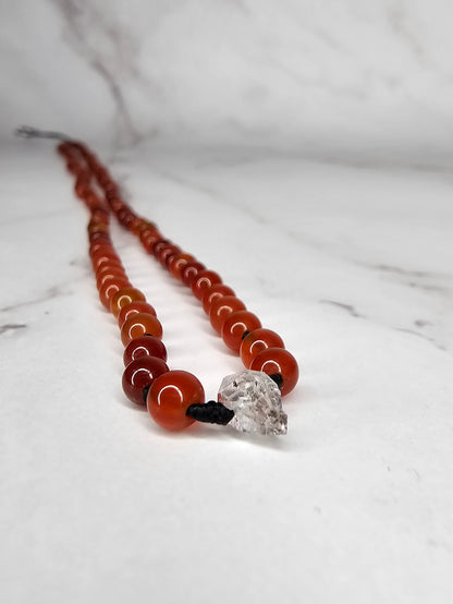 Arcane Elevation - Carnelian - Adjustable Beaded Necklace