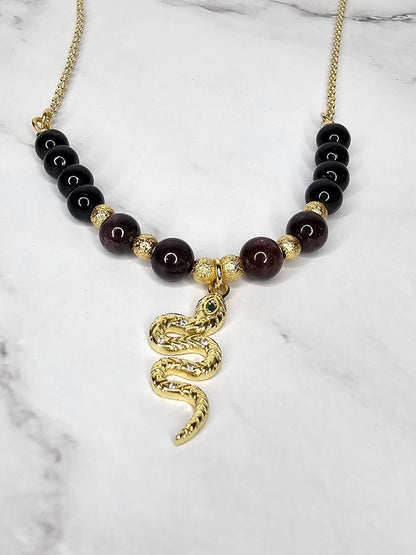 "Rise of Lilith" Crystal Necklace - Freedom, Liberation and Feminine Empowerment - Gold Filled Chain 18"