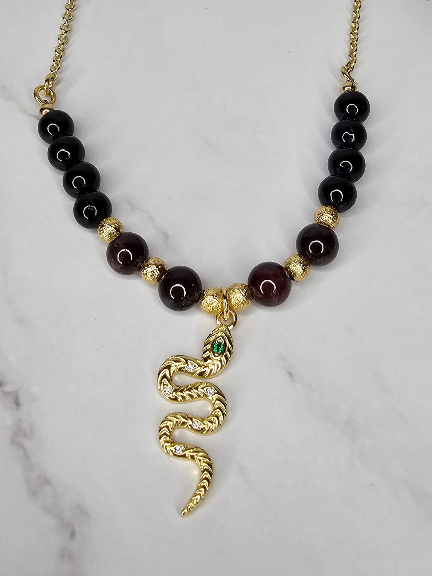 "Rise of Lilith" Crystal Necklace - Freedom, Liberation and Feminine Empowerment - Gold Filled Chain 18"