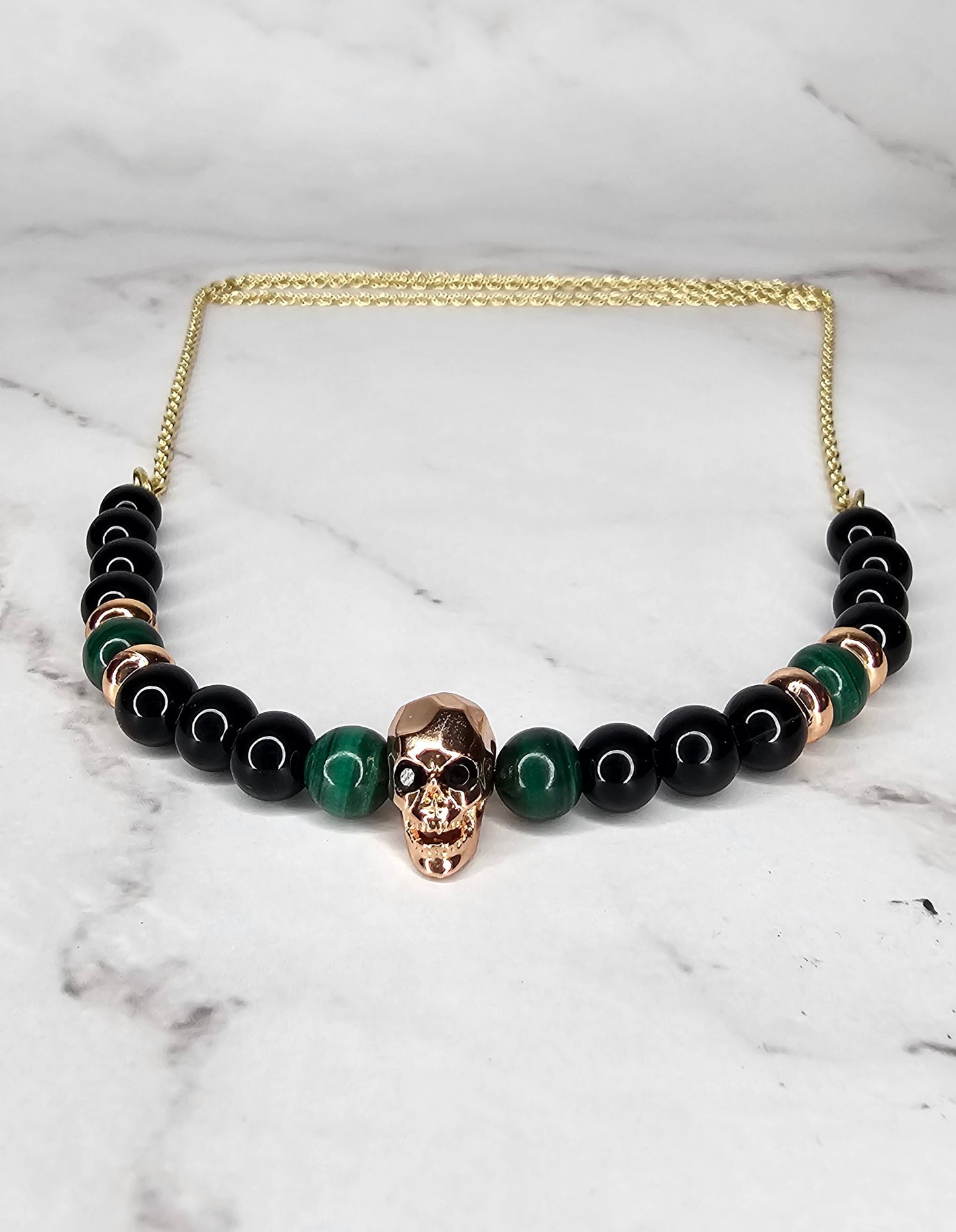 Crystal Guard Crystal Necklace - Protection and Protection from Spirits - 18" Gold Filled Chain