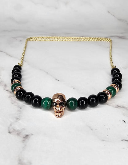 Crystal Guard Crystal Necklace - Protection and Protection from Spirits - 18" Gold Filled Chain