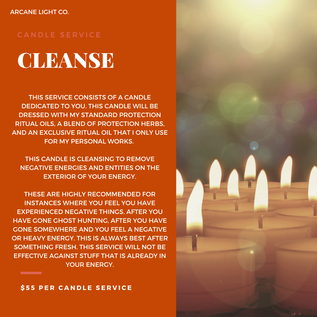 Cleansing Candle Service - Ritual Service