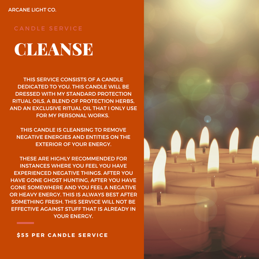 Cleansing Candle Service - Ritual Service