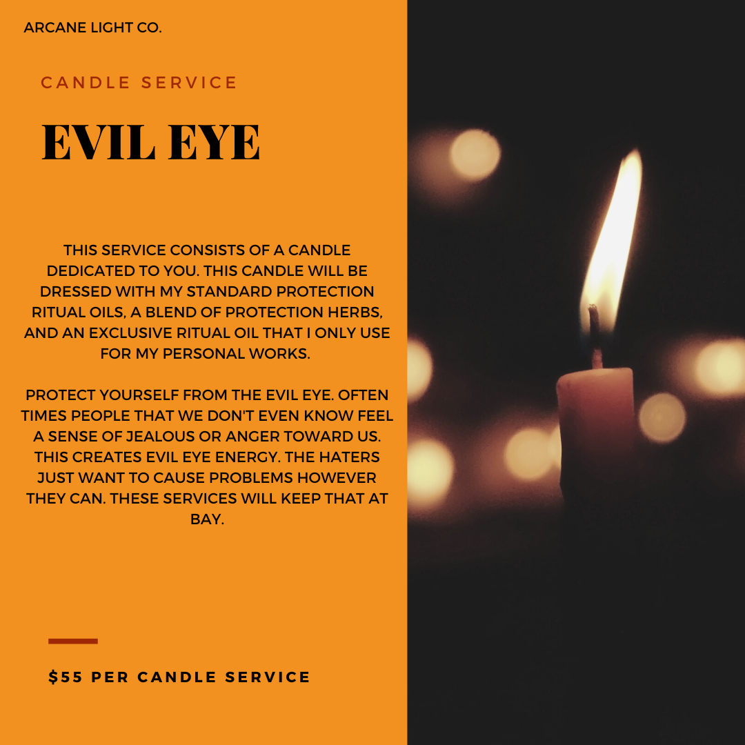 Evil Eye Protection Candle Service - Ritual Service
