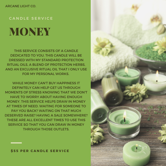 Money Candle Service - Ritual Service